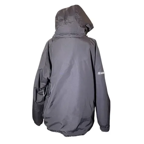 Helix Snowboarding Jacket Mens L Black White Logo